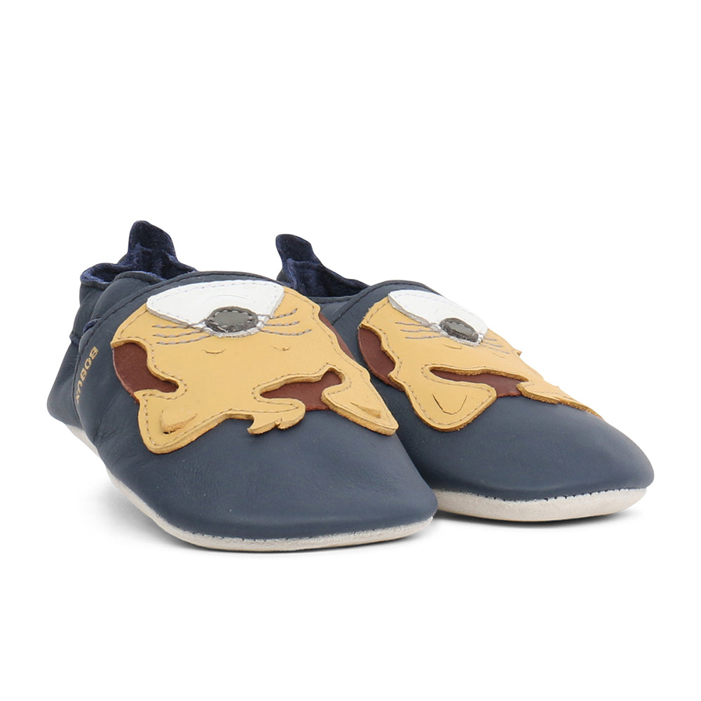 Leopard - Soft Sole - Navy