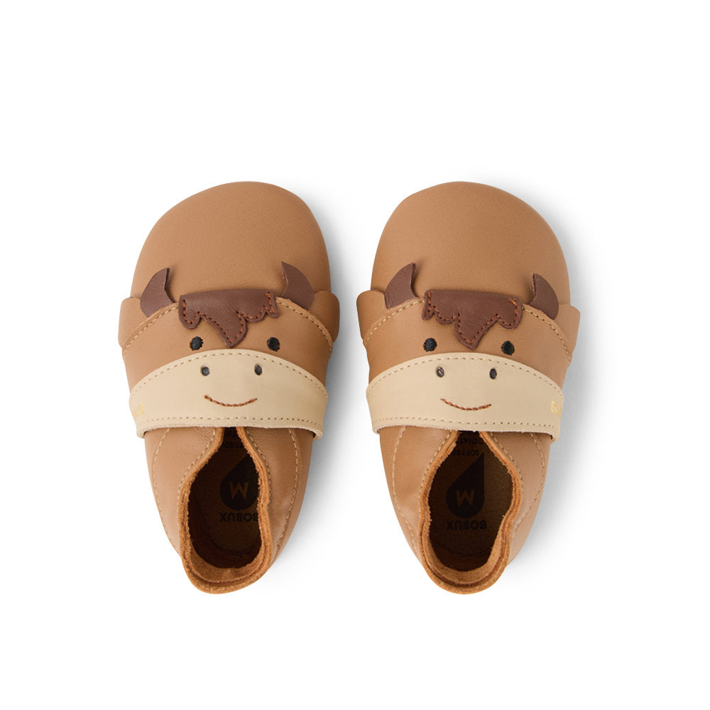 Mooley Cow Soft Sole Caramel – Bobux UK
