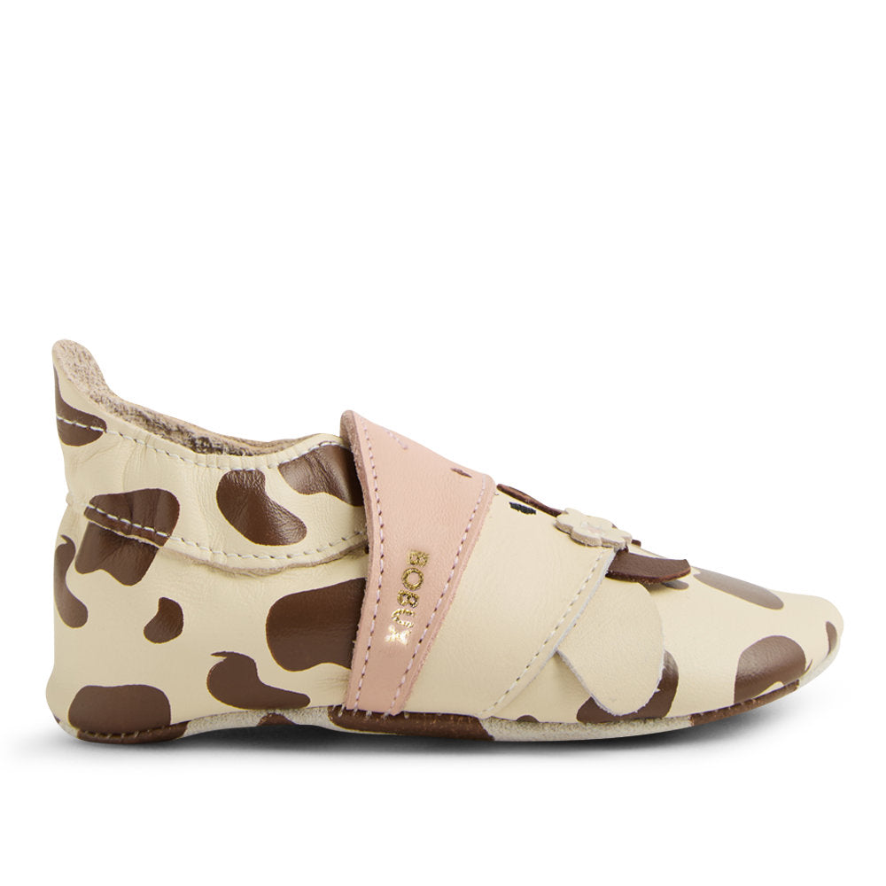 Mooley Cow - Soft Sole - White Swan+Black Coffee