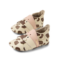 Mooley Cow - Soft Sole - White Swan+Black Coffee