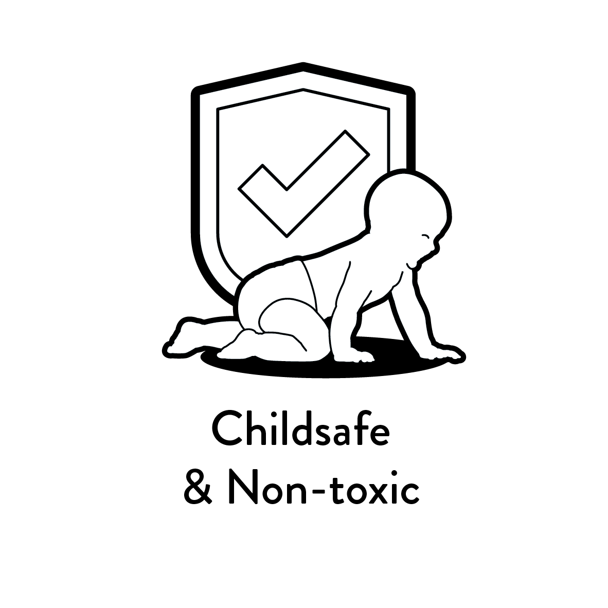 Childsafe and non-toxic logo
