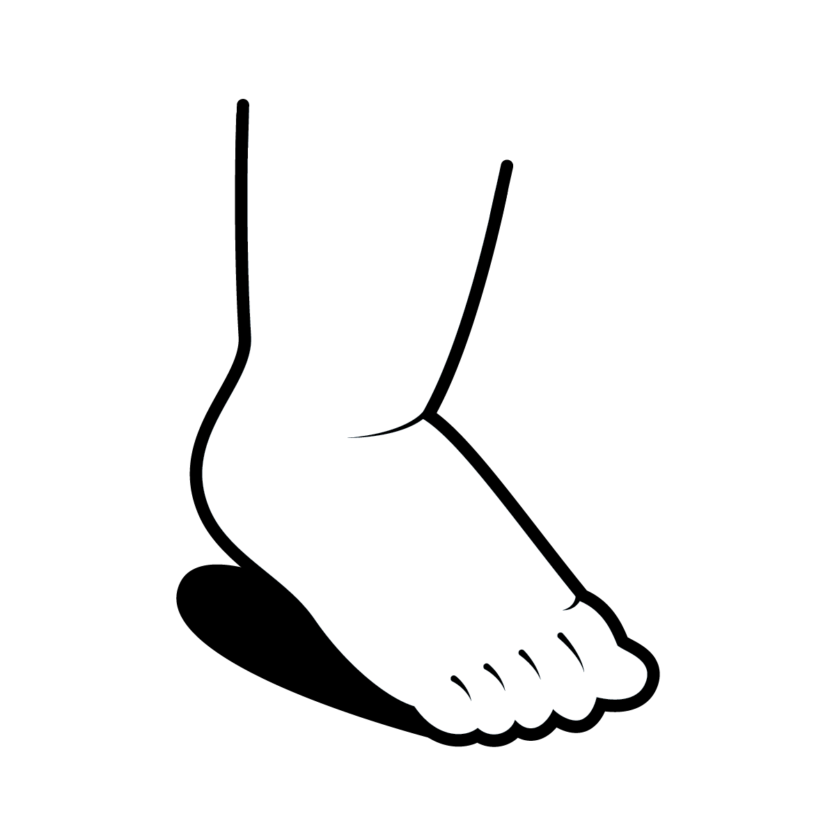 Step Up Feet Icon