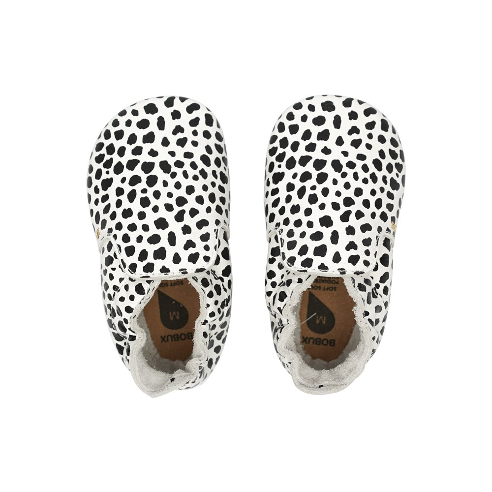 Dalmatian Print - Soft Sole - Black