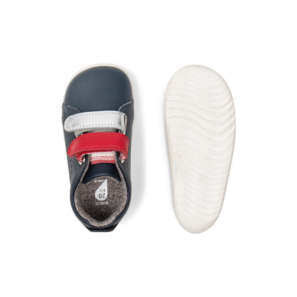 Grass Court Switch - Step Up - Navy (Red + Silver Metallic)