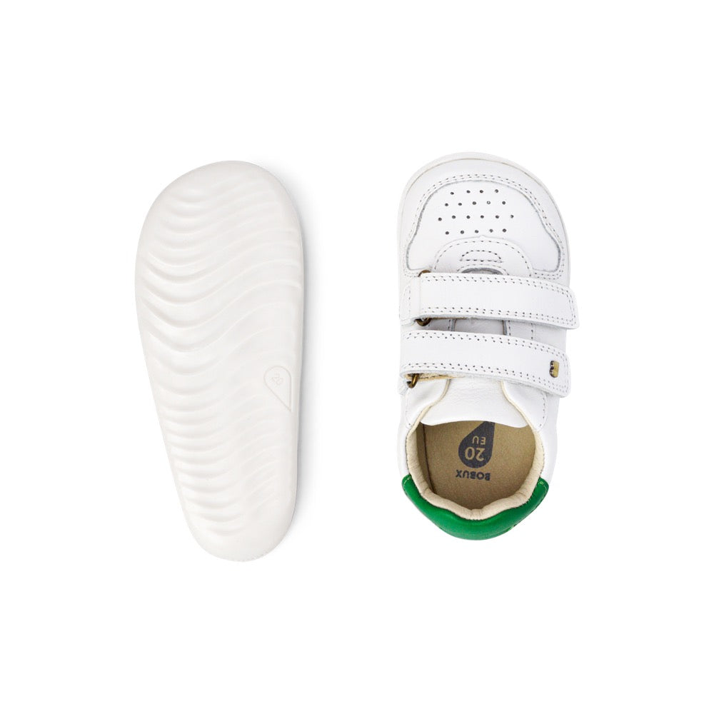 Riley  - Step Up - White + Emerald