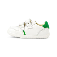 Riley  - Step Up - White + Emerald