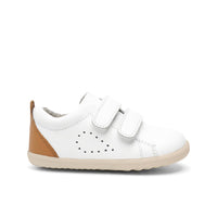 Grass Court  - Step Up - White + Caramel