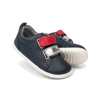 Grass Court Switch - Step Up - Navy (Red + Silver Metallic)