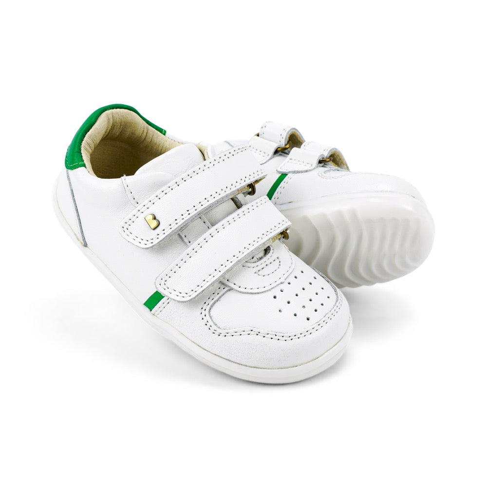 Riley  - Step Up - White + Emerald