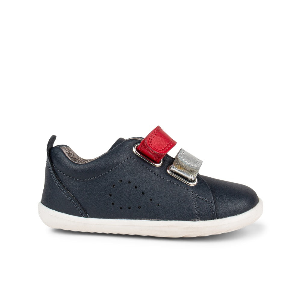 Grass Court Switch - Step Up - Navy (Red + Silver Metallic)