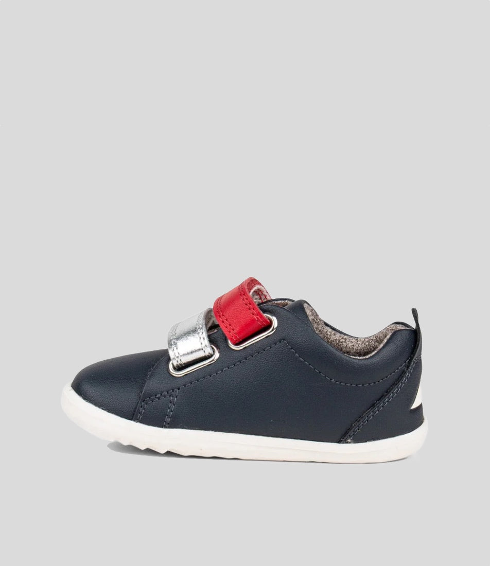 Grass Court Switch - Step Up - Navy (Red + Silver Metallic)