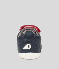 Grass Court Switch - Step Up - Navy (Red + Silver Metallic)
