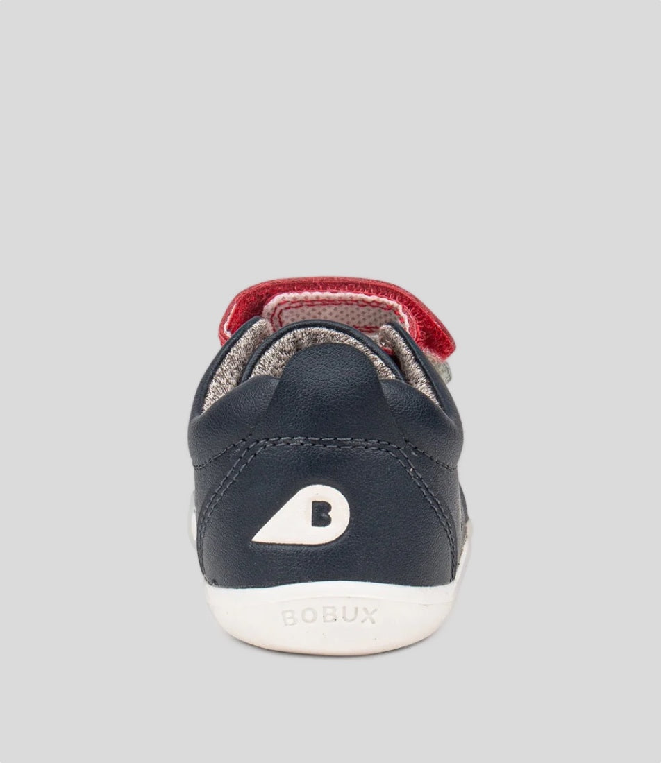 Grass Court Switch - Step Up - Navy (Red + Silver Metallic)