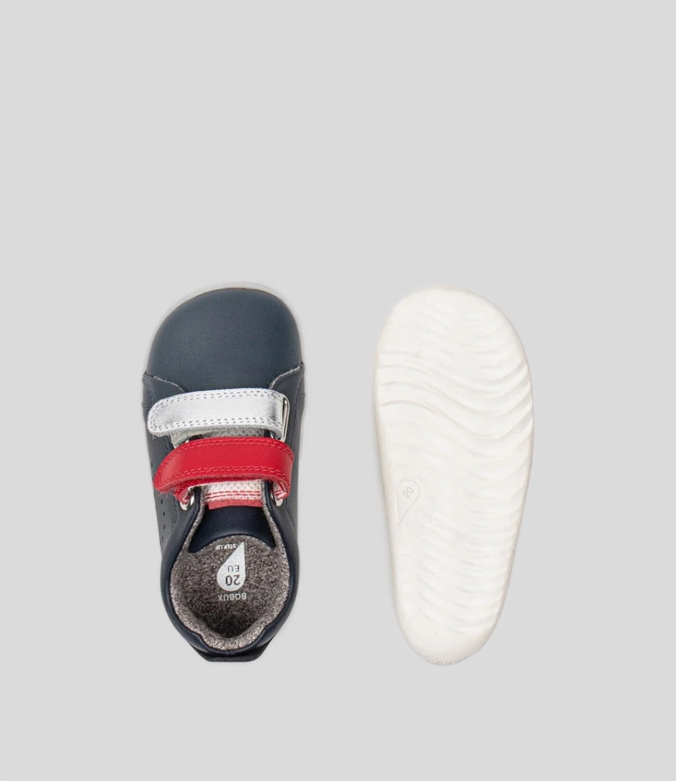 Grass Court Switch - Step Up - Navy (Red + Silver Metallic)