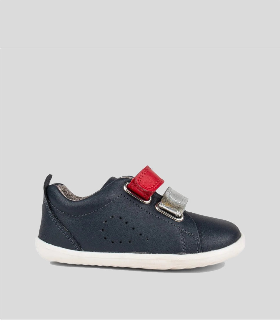 Grass Court Switch - Step Up - Navy (Red + Silver Metallic)