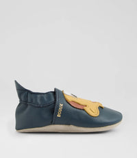Leopard - Soft Sole - Navy