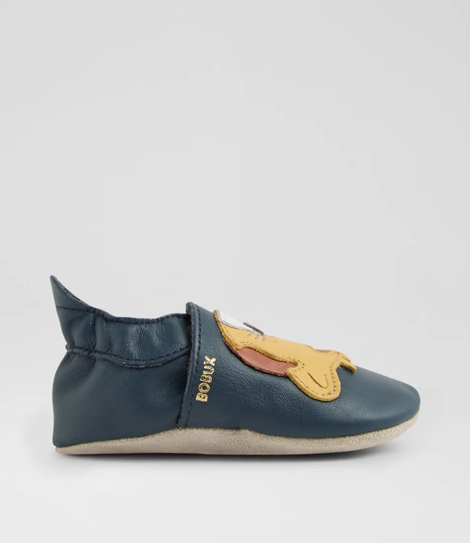 Leopard - Soft Sole - Navy