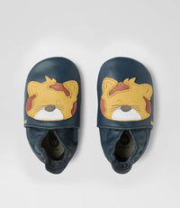 Leopard - Soft Sole - Navy