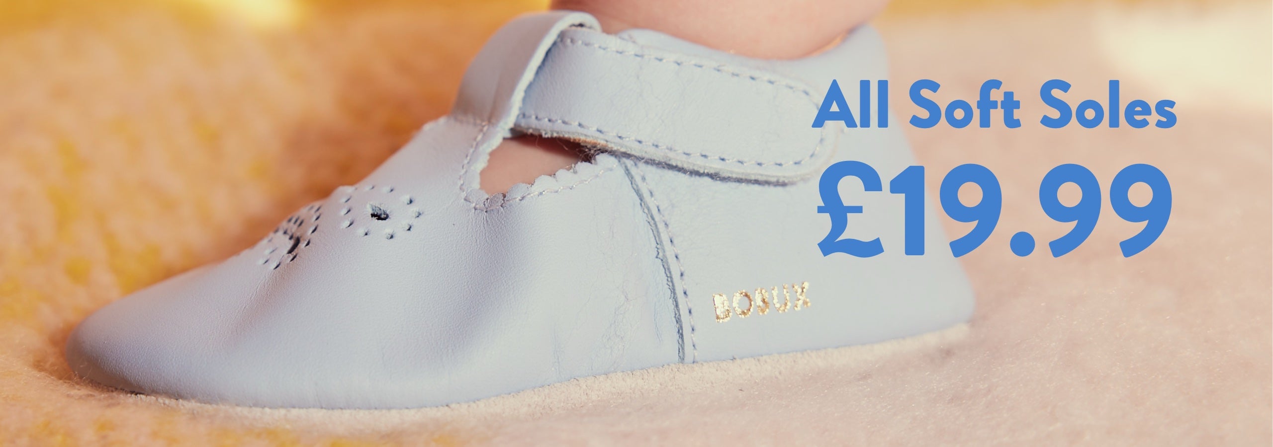 Box soft sole shoe close up - all soft soles £19.99