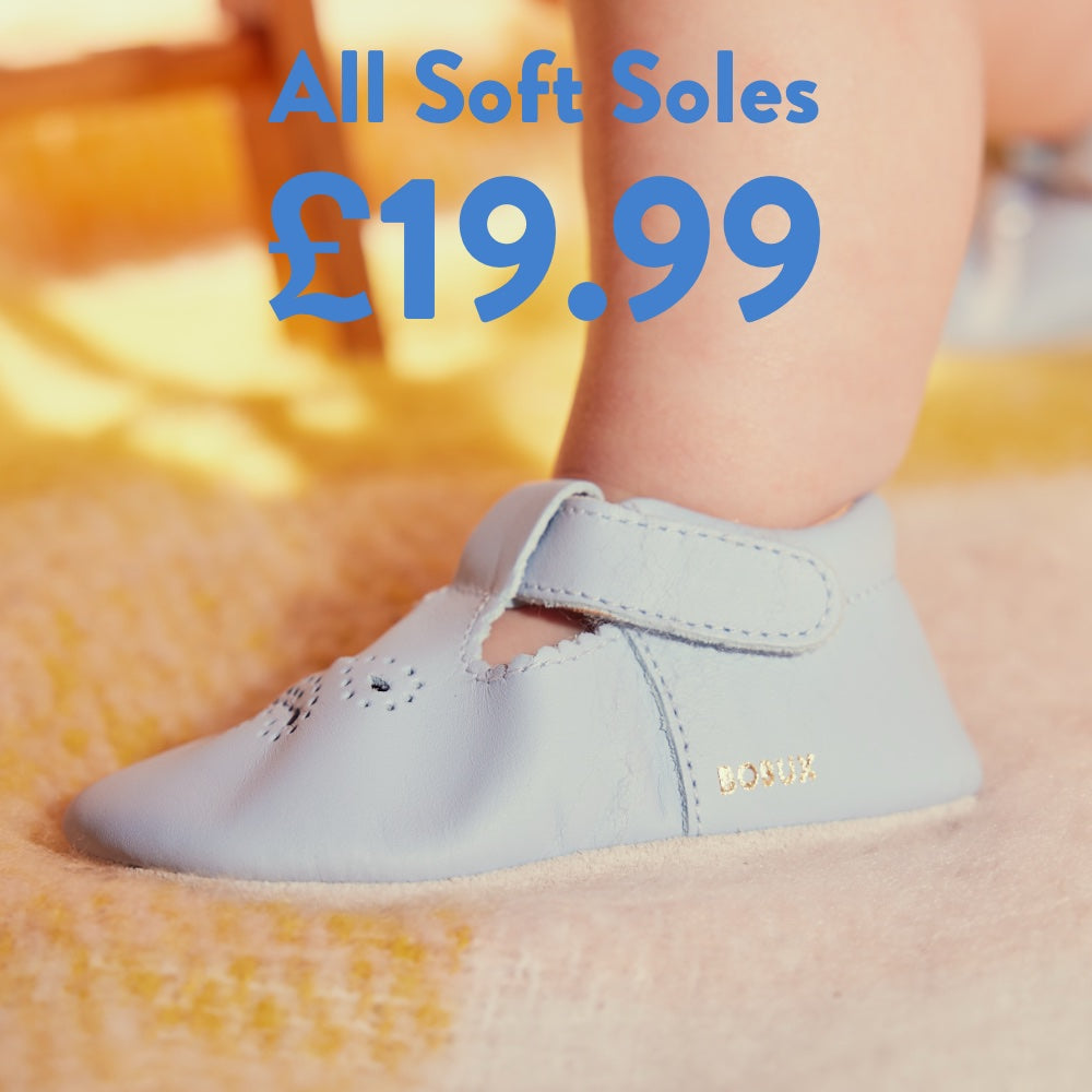 Box soft sole shoe close up - all soft soles £19.99